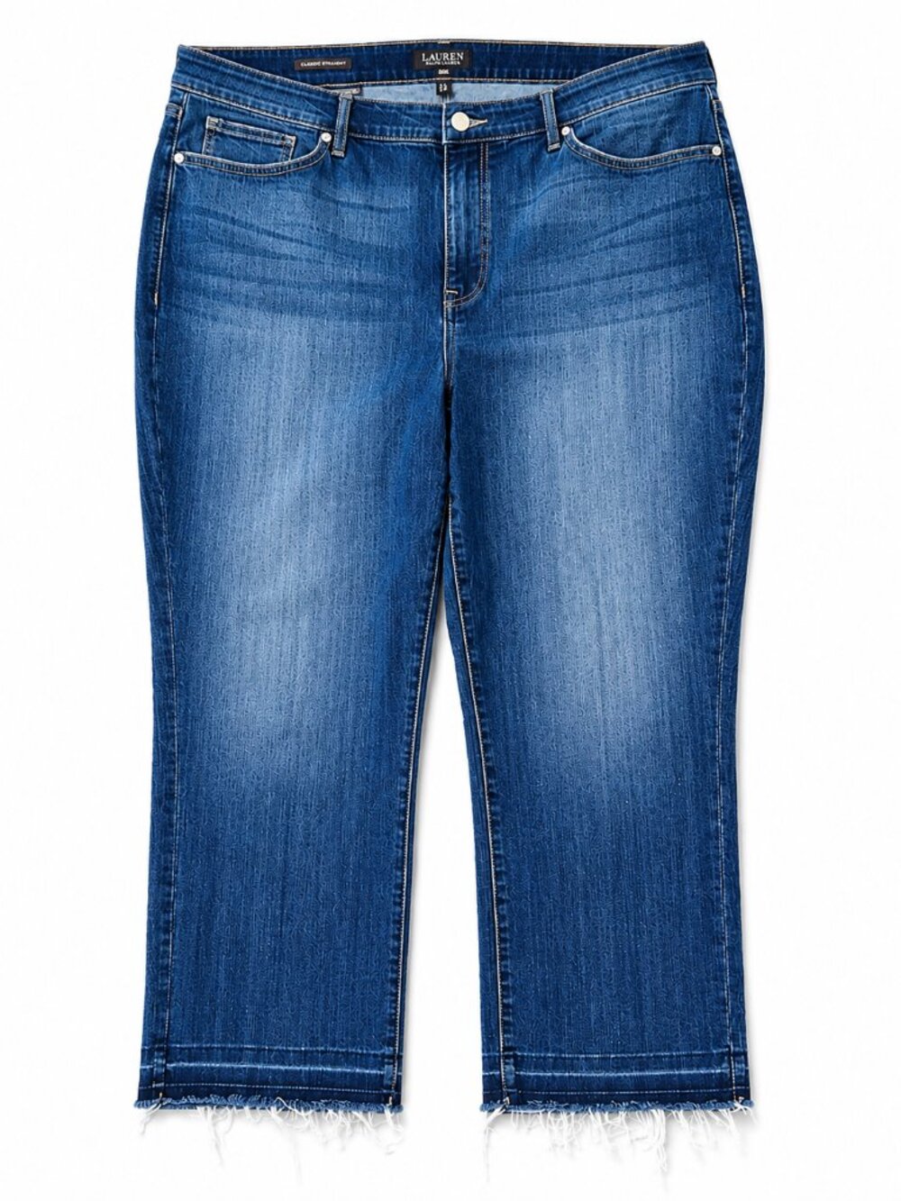 NYDJ Women's Marilyn Straight Dark Blue cropped Jeans - 20